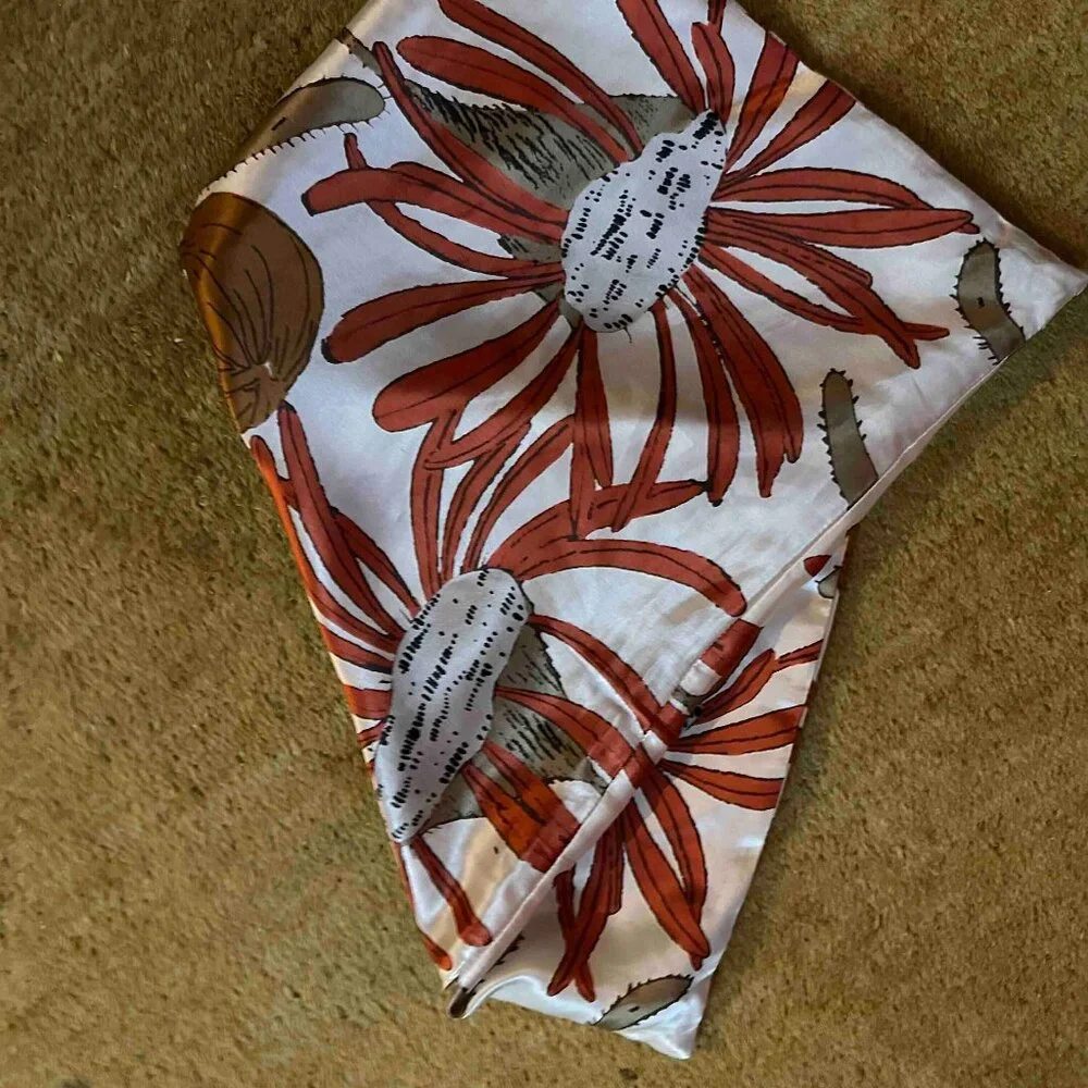 West Elm 100% Silk Pillowcase 20 x 11 inch for accent pillow